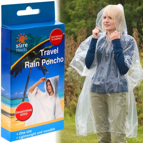 Adult clear waterproof poncho - adult,