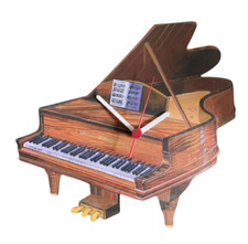 Grand Piano Clock - Piano Clocks - Grand Pianos Piano Player Gifts MI11