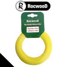3mm Nylon Line Strimmer Cord 15m RocwooD Brushcutter Round Universal Grass Pro