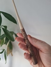 Hand Carved Witchy Elemental Magic Wand