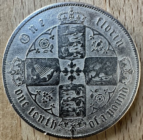 Gothic queen victoria florin - gothic,