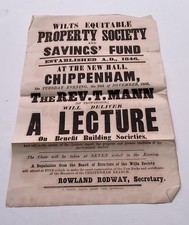Poster For 1856 Lecture In
