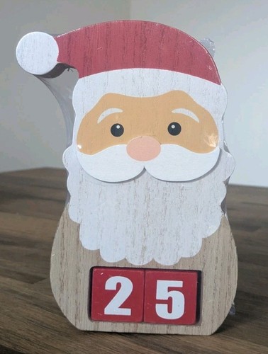 Cute wooden santa - santa, father