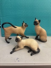 Royal Doulton Set Of 3 Siamese