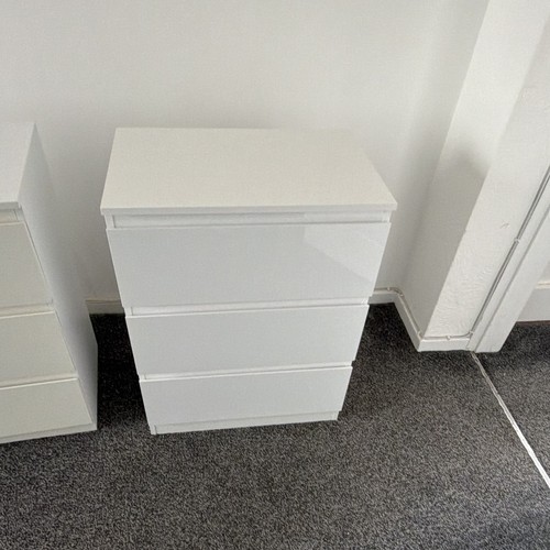 White bedside table drawers - table, 3