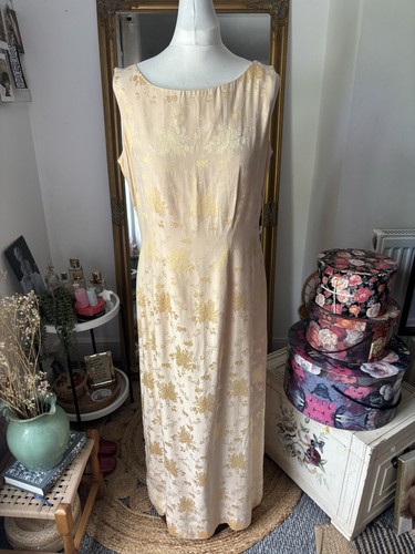 Vintage monsoon peach jacquard - vintage,