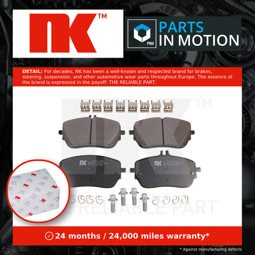 Brake pads set fits mercedes - pads,