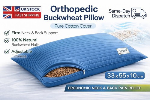 Natural buckwheat pillow with - buckwheat,