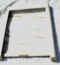 ROLLER BLIND SMALL. CARAVAN/MOTORHOME etc SILVER OUTSIDE +INSECT COVER +FRAME