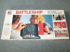 Vintage Battleship Board Game by MB Games 1975 Version Naval Strategy Game