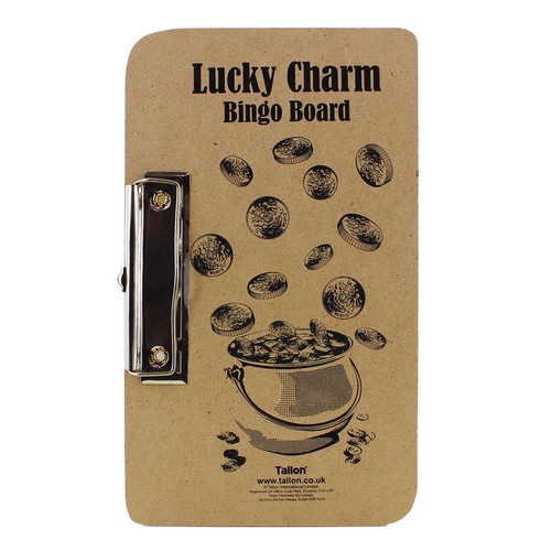 Bingo board lucky charm game - bingo,