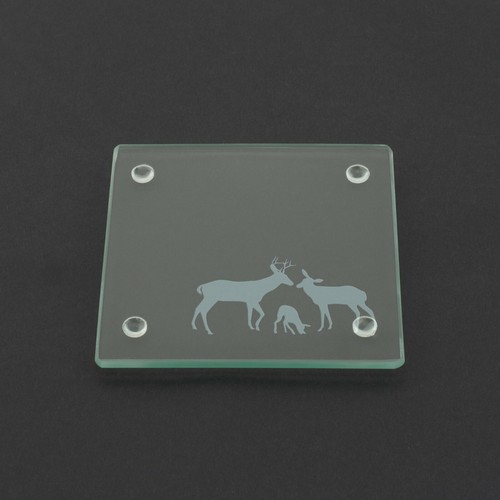 Deer glass coaster stag fawn - deer,