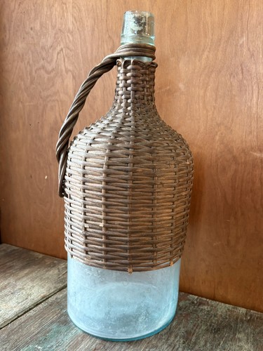 Vintage french wicker aqua - vintage,