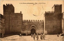 Cpa morocco fez bab d - morocco,