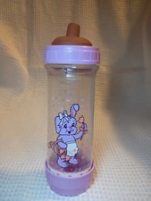 Vintage Evenflo Honeybunch Drop-in 8oz Baby Bottle Cute Purple Bunny, Prop