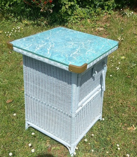 Vintage lloyd loom bedside - loom,
