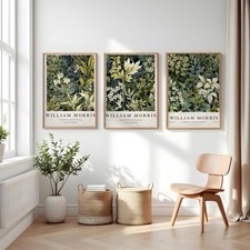 Set of 3 William Morris Art