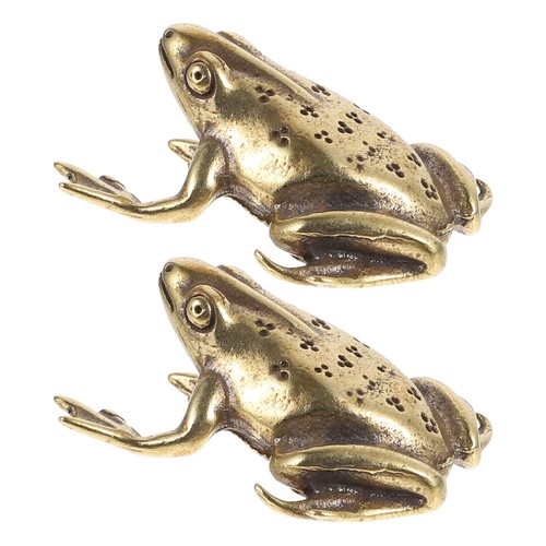 2pcs antique copper frog - copper,
