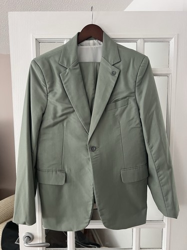 Men green piece suit - green,