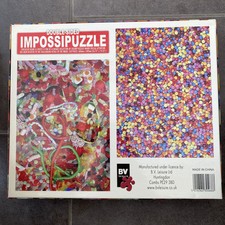 IMPOSSIPUZZLE 550 pieces double sided Chocolate Beans & Sweets Great Fun!