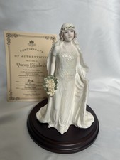 Coalport large Royal Brides Queen Elizabeth The Queen Mother 70th Anniversary