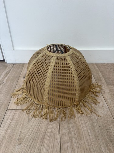 Vintage rattan boho fringe - boho,