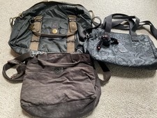 Job Lot Of 3 Kipling  Bags all With Monkey Keychains Chocolate and Black