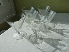 6 Baccarat Crystal Dessert