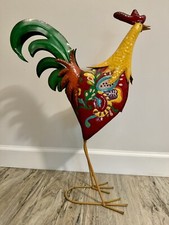 Tin Rooster - Multicolor Lawn/