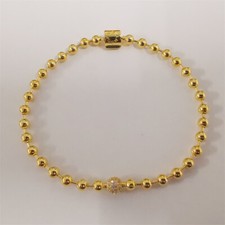 Bracelet 17CM/19CM/21CM pandora Golden Beads & Pavé