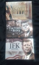 ANCIENT EGYPT ~ TRUE CRIMES ~ JFK ~ 3 HISTORY CHANNEL 6 DISC DVD BOXSETS ~ NEW