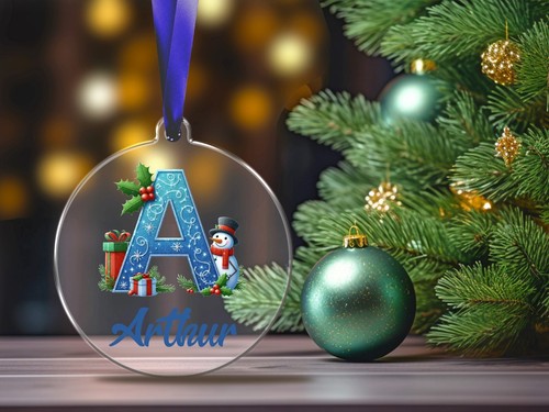 Personalised initial blue - personalised,