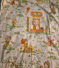 Vtg Big Eye Kids Fabric Table