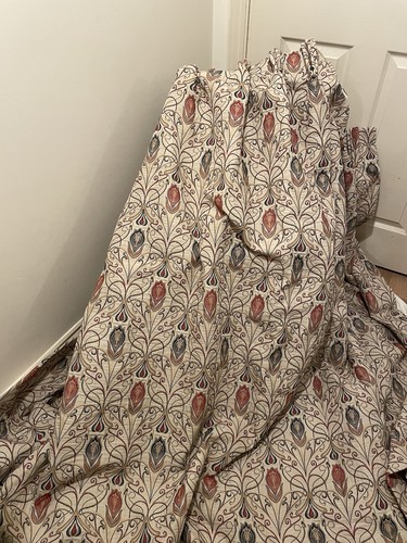 Pair large curtains - , mackintosh