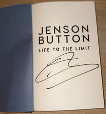 Jenson Button Hand Signed Life To The Limit Book Formula One Autograph With COA