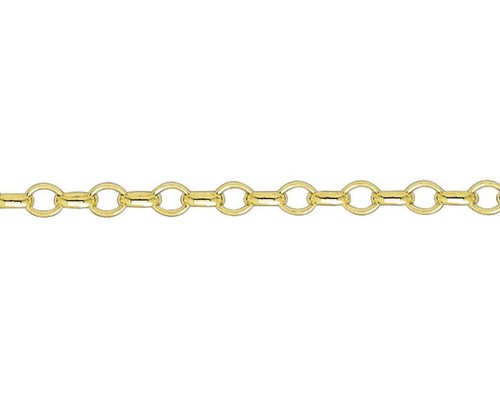 Belcher oval chain - oval, 9ct