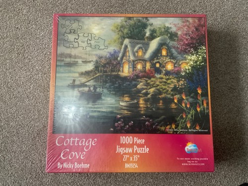 Cottage cove 1000 jigsaw - cottage,