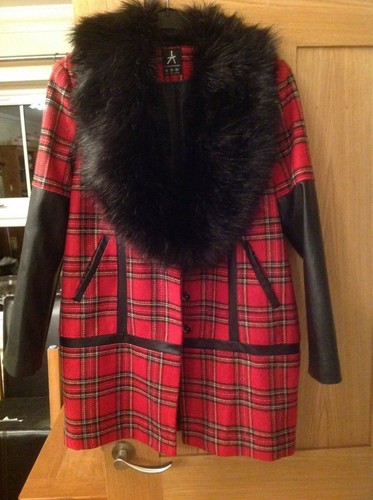 Primark red tartan faux - primark,