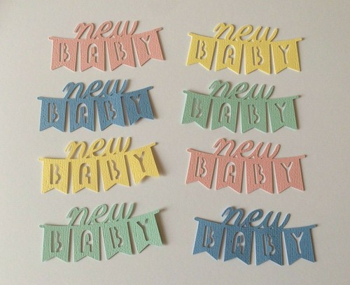 New baby bunting die cuts - 16,