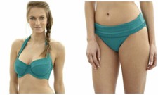 EMERALD PANACHE SWIMWEAR VENICE HALTERNECK BIKINI TOP OR BIKINI BOTTOM (N69)