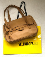 LOVELY SOFT TAN LEATHER BAG by OCHRE BLUE - SHOULDER BAG / BIG TOTE - FREE POST