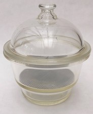 Vintage Davisil Glass Desiccator Scientific Lab Equipment Chemistry Display