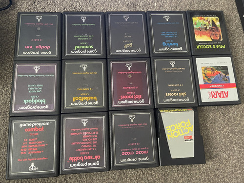 Atari 2600 games cartridges - 14,