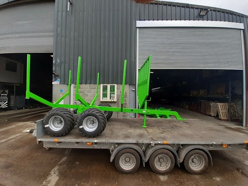 Telescopic timber trailer - 3t,