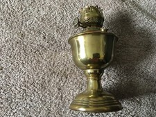 brass kerosene lamp . double