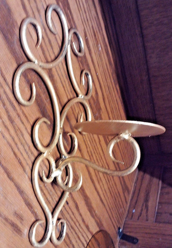 Wall decor gold tone - wall, 12x8