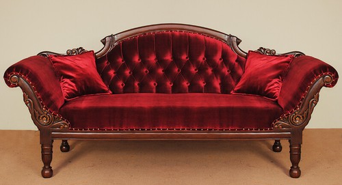 Button tufted couch - button, sofa