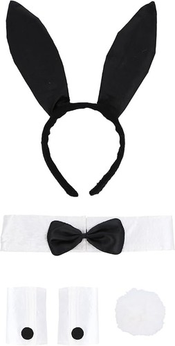 5pc bunny waitress - bunny, accessories