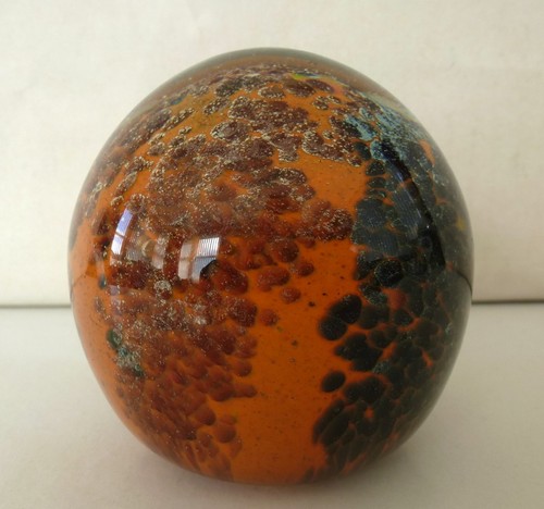 Mdina glass paperweight - mdina,