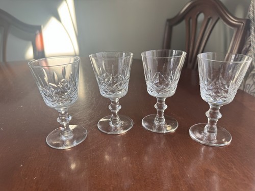 Four lovely vintage cut glass - lovely,